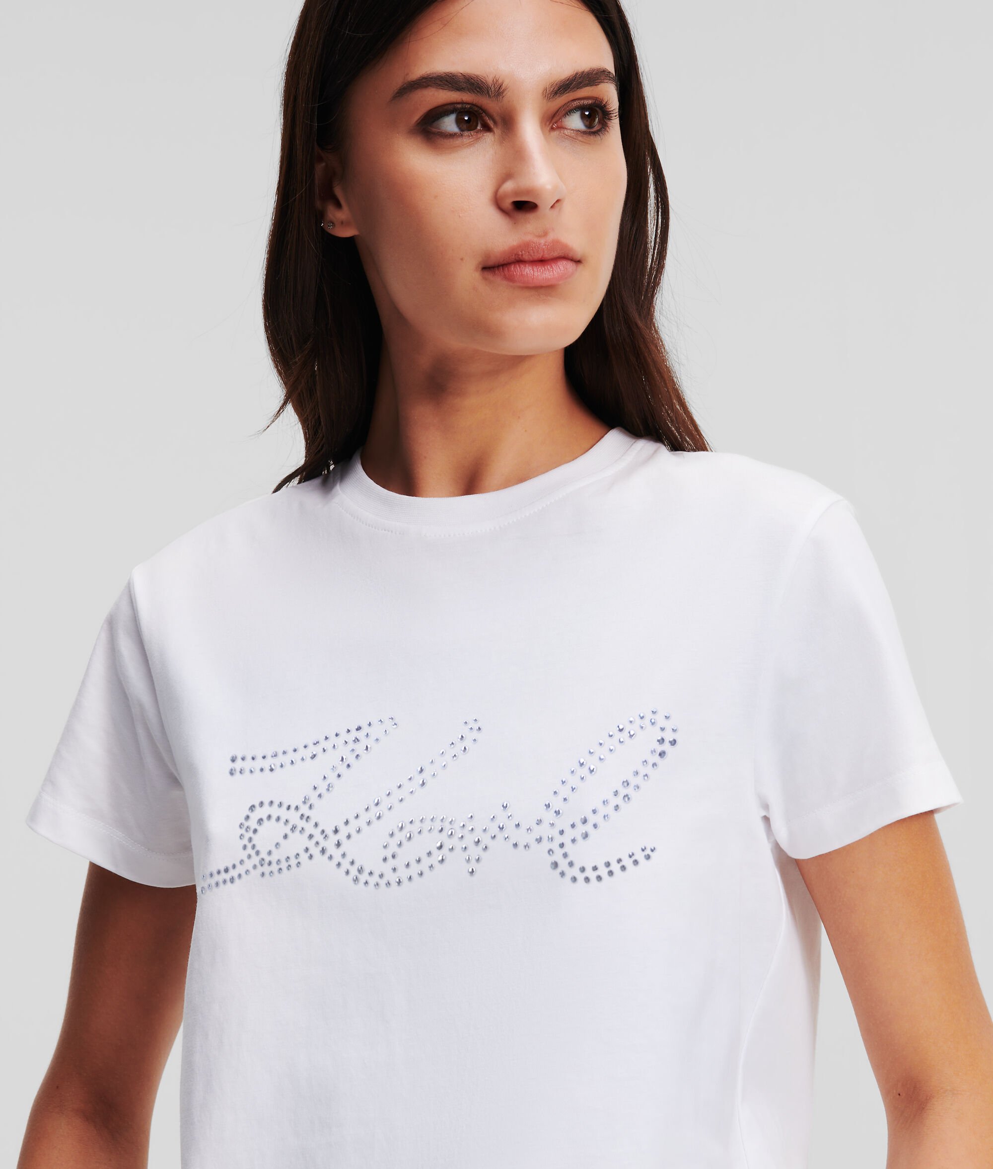 (image for) Accurate Rhinestone Karl Signature T-Shirt